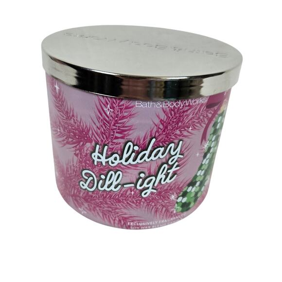 Bath & Body Works Other - Bath and Body Works NEW Holiday Dill-ight 3 Wick Candle